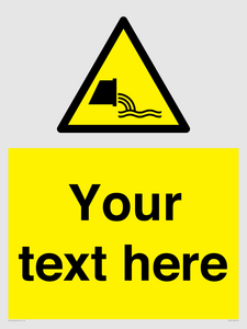 Custom Warning sewage effluent outfall